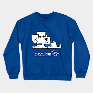 laying support dog Crewneck Sweatshirt